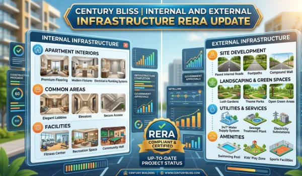 Featured Image of Century Bliss Internal and External Infrastructure RERA Update